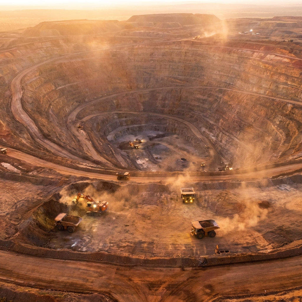 Copper mining landscape